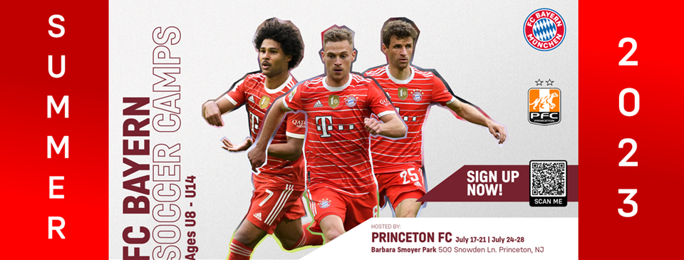 Princeton FC Presents 2023 FC Bayern Munich Summer Camps!
